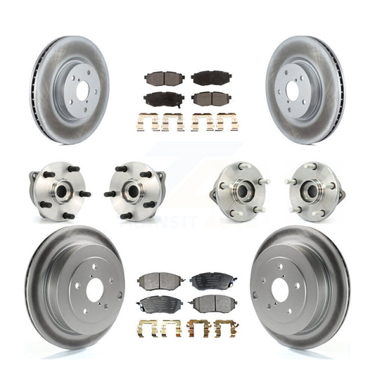 [Avant + Arrière] Kit d'ensemble roulement de roue et moyeu pour 2008-2014 Subaru Tribeca KBB-112643