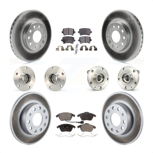 [Avant + Arrière] Kit d'ensemble roulement de roue et moyeu pour 2006-2009 Volkswagen Rabbit 4 Bolt Mounting Flange KBB-112654 par Transit Auto