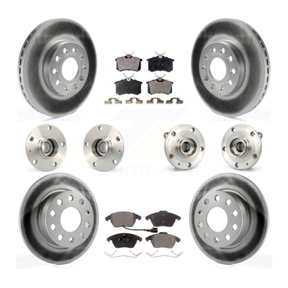 [Avant + Arrière] Kit d'ensemble roulement de roue et moyeu pour 2014 Volkswagen Beetle Base Highline Comfortline avec 2.5L avec 253mm Diameter Rotor KBB-112657