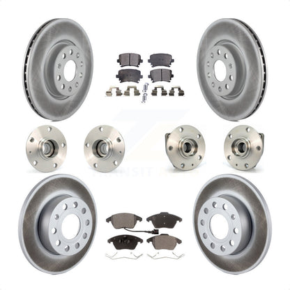 [Avant + Arrière] Kit d'ensemble roulement de roue et moyeu pour 2008 Audi A3 FWD From Chassis VIN #8P8057779 KBB-112660 par Transit Auto