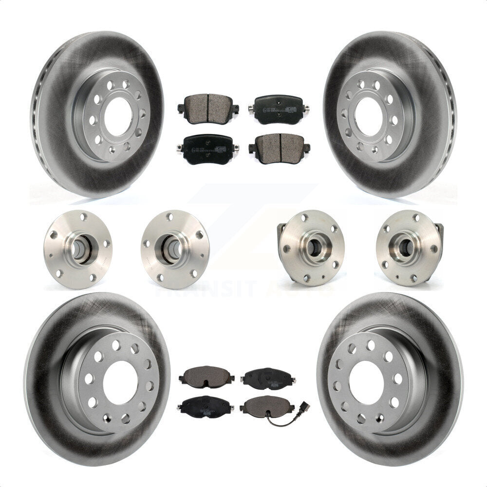 [Avant + Arrière] Kit d'ensemble roulement de roue et moyeu pour Volkswagen Golf SportWagen KBB-112666 par Transit Auto