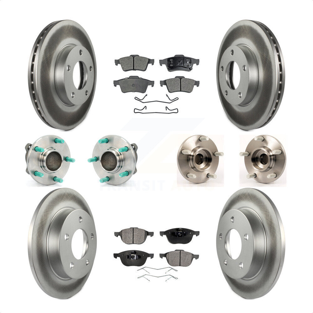 [Avant + Arrière] Kit d'ensemble roulement de roue et moyeu pour Mazda 3 2.0L avec Non-ABS KBB-112671 par Transit Auto