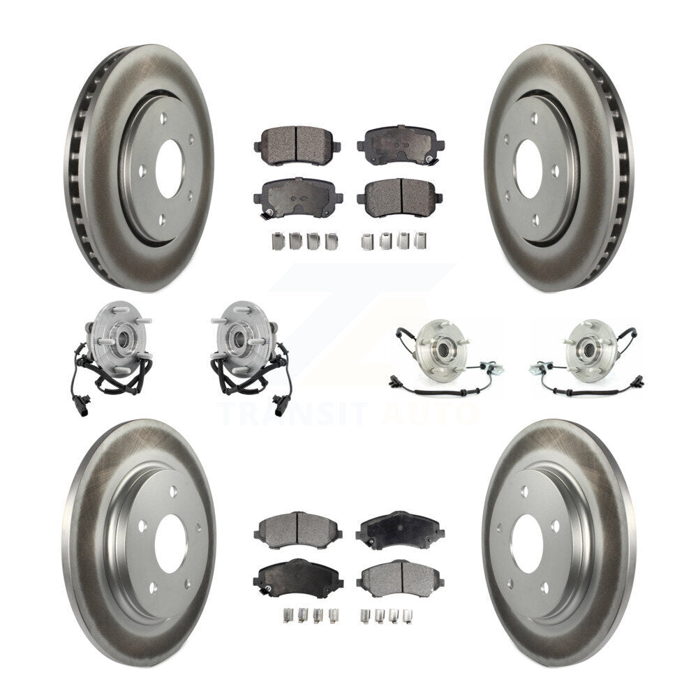 [Avant + Arrière] Kit d'ensemble roulement de roue et moyeu pour Chrysler Town & Country Dodge Grand Caravan Volkswagen Routan KBB-112678