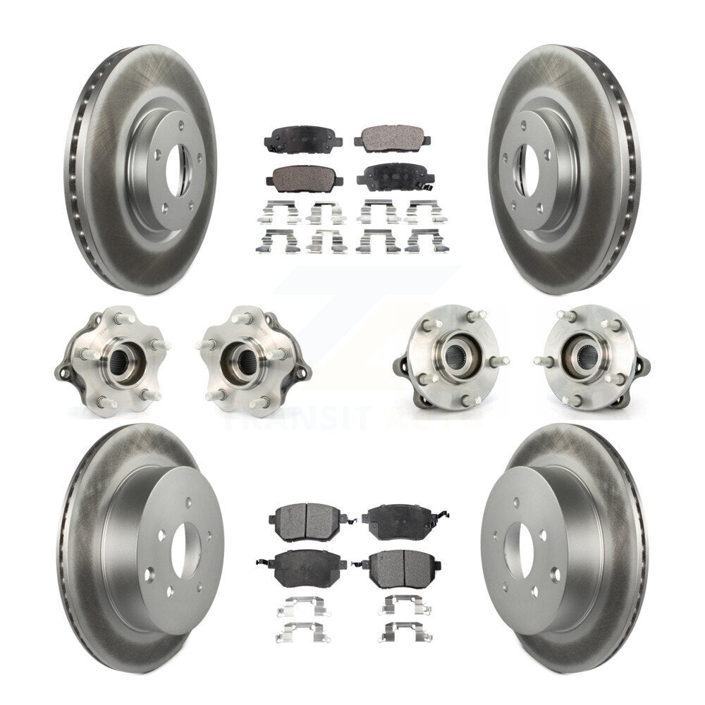 [Avant + Arrière] Kit d'ensemble roulement de roue et moyeu pour 2003-2004 Nissan Murano AWD KBB-112681