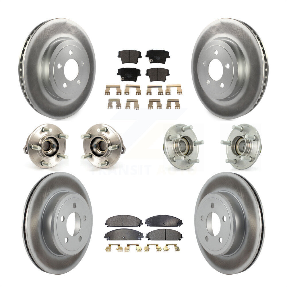 [Avant + Arrière] Kit d'ensemble roulement de roue et moyeu pour Dodge Chrysler 300 Charger Challenger KBB-112684 par Transit Auto