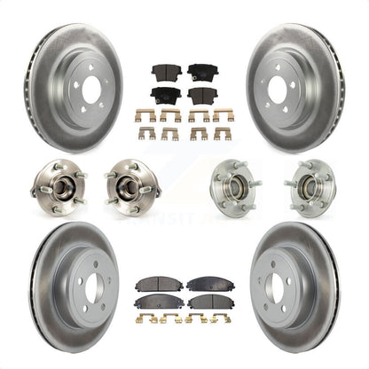 [Avant + Arrière] Kit d'ensemble roulement de roue et moyeu pour Dodge Chrysler 300 Charger Challenger KBB-112684 par Transit Auto