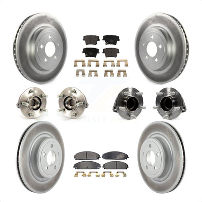 [Avant + Arrière] Kit d'ensemble roulement de roue et moyeu pour 2012-2013 Dodge Charger R T SE avec RWD 5.7L avec Police Package KBB-112695 par Transit Auto