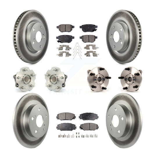 [Avant + Arrière] Kit d'ensemble roulement de roue et moyeu pour 2011-2016 Scion tC Automatic transmission KBB-112702