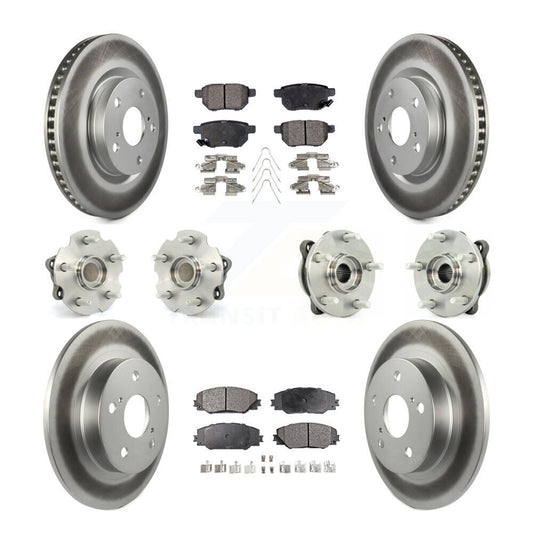 [Avant + Arrière] Kit d'ensemble roulement de roue et moyeu pour 2011-2016 Scion tC Manual transmission KBB-112705