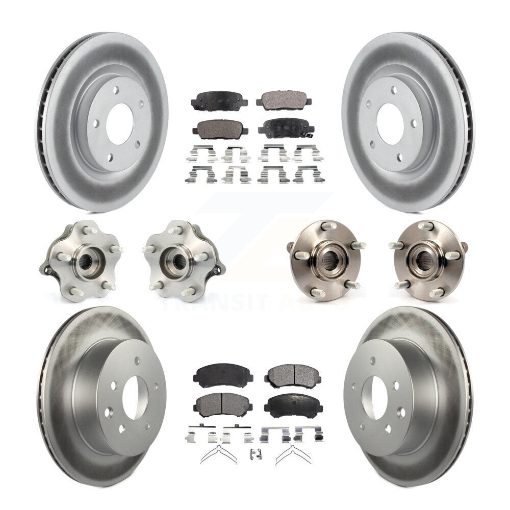 [Avant + Arrière] Kit d'ensemble roulement de roue et moyeu pour 2008-2013 Nissan Rogue AWD KBB-112707