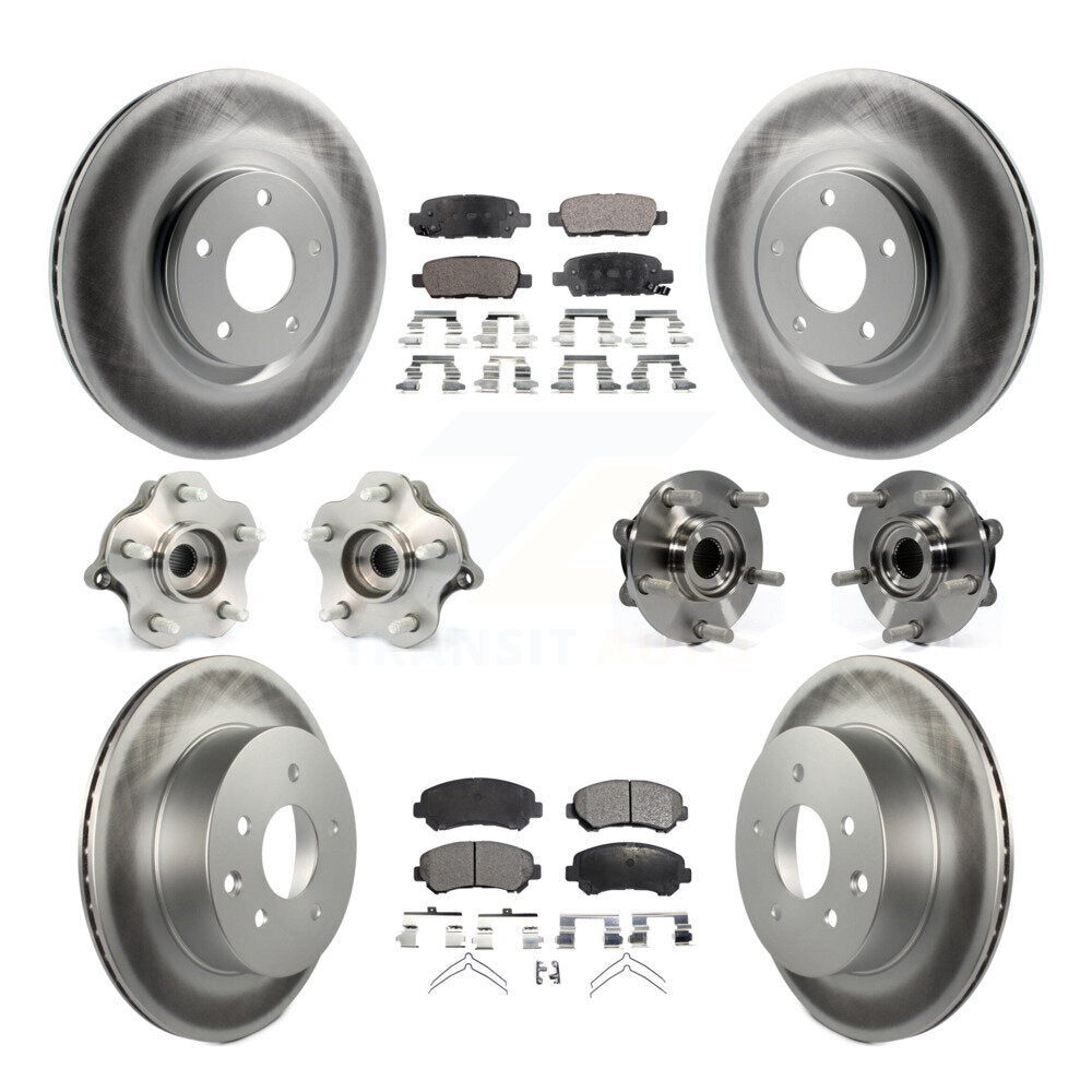 [Avant + Arrière] Kit d'ensemble roulement de roue et moyeu pour 2014 Nissan Juke Nismo RS avec AWD To 04 14 KBB-112708