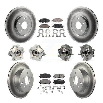 [Avant + Arrière] Kit d'ensemble roulement de roue et moyeu pour 2014 Nissan Juke Nismo RS avec AWD To 04 14 KBB-112708