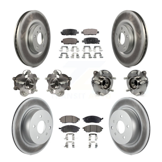 [Avant + Arrière] Kit d'ensemble roulement de roue et moyeu pour INFINITI G37 G35 EX35 G25 Nissan 370Z Q40 M35 QX50 M45 EX37 KBB-112716