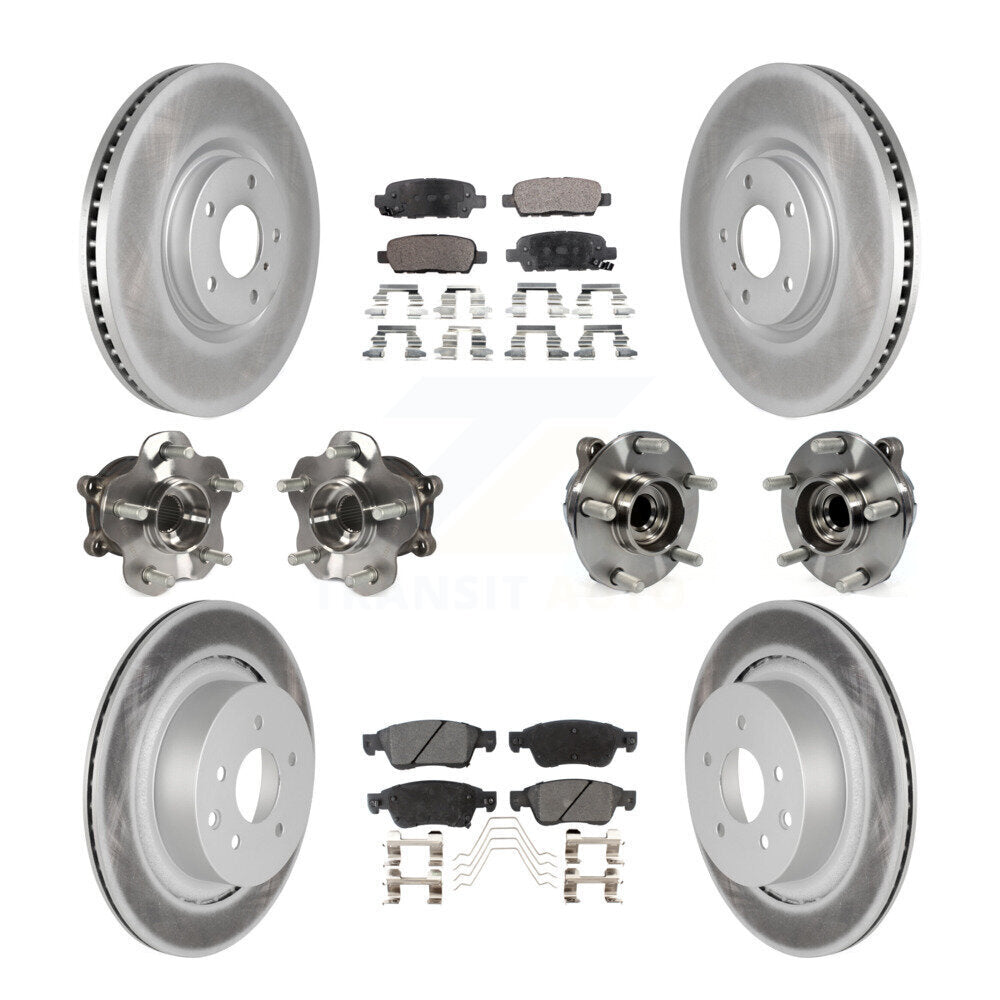 [Avant + Arrière] Kit d'ensemble roulement de roue et moyeu pour INFINITI G37 G35 Q60 KBB-112719