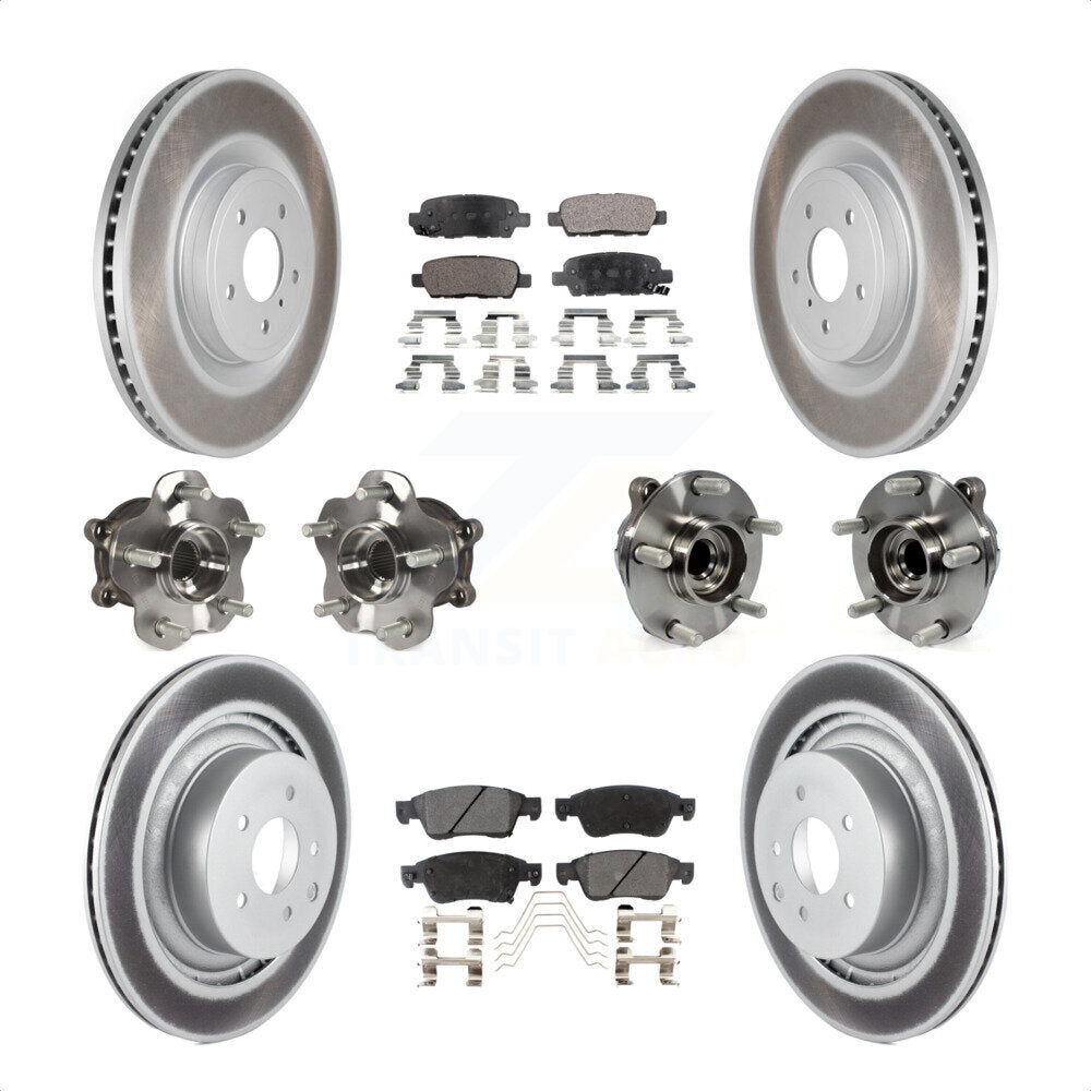 [Avant + Arrière] Kit d'ensemble roulement de roue et moyeu pour 2014 INFINITI Q60 Sport avec RWD sans Package KBB-112720 par Transit Auto