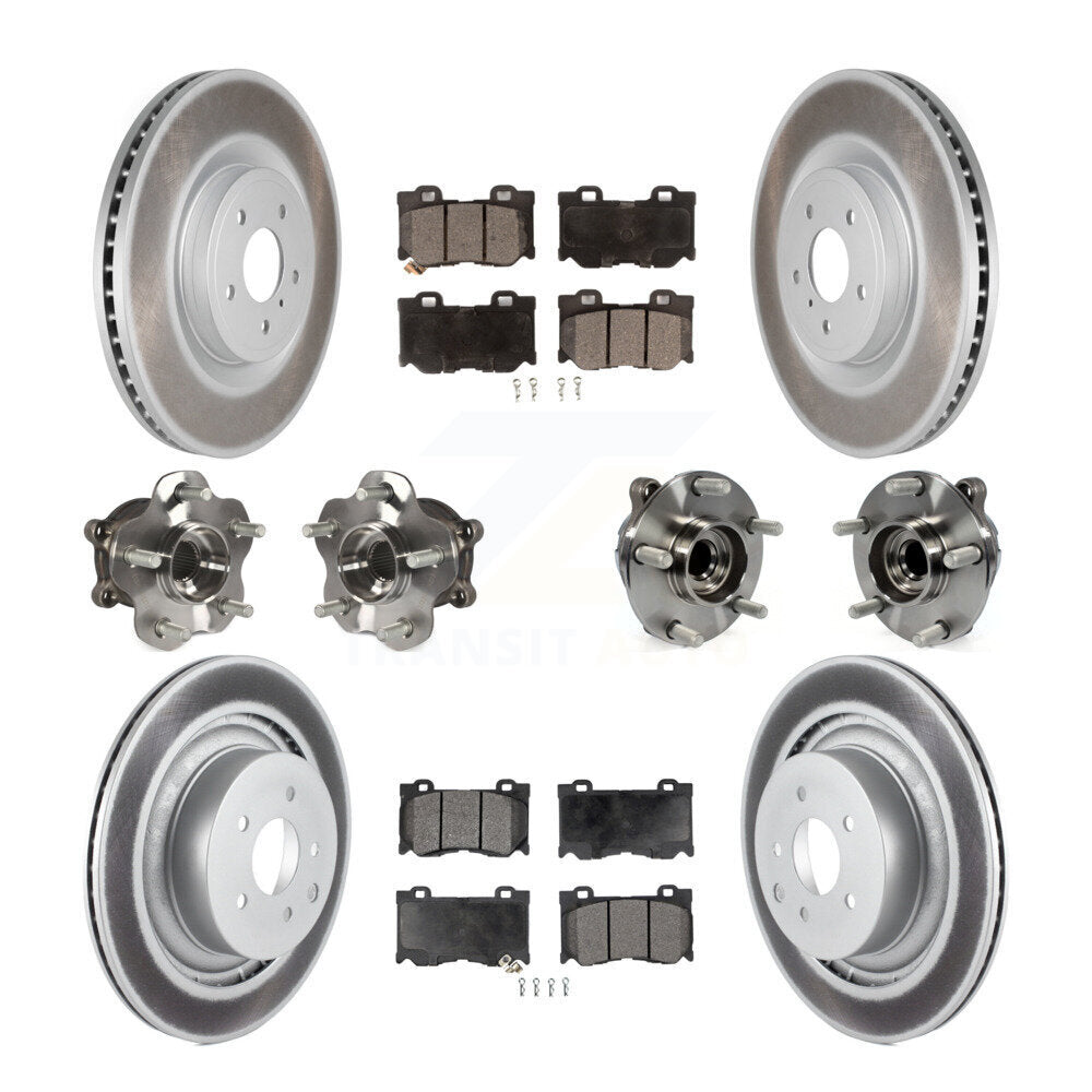 [Avant + Arrière] Kit d'ensemble roulement de roue et moyeu pour INFINITI G37 Nissan 370Z Q60 KBB-112721