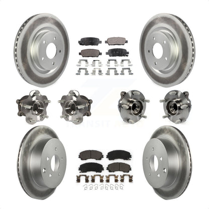 [Avant + Arrière] Kit d'ensemble roulement de roue et moyeu pour INFINITI Q50 Base Premium avec RWD KBB-112723 par Transit Auto