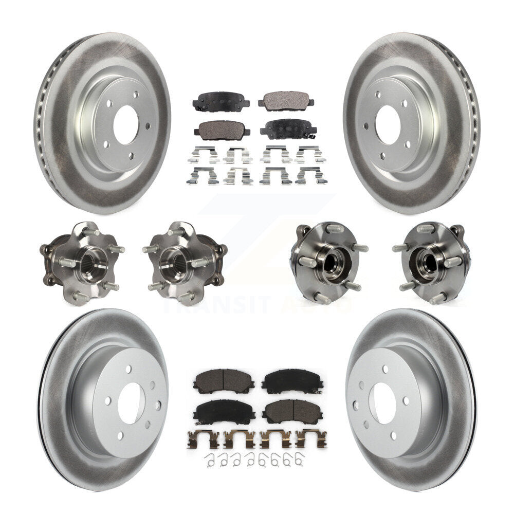 [Avant + Arrière] Kit d'ensemble roulement de roue et moyeu pour 2016-2017 INFINITI QX50 RWD KBB-112724