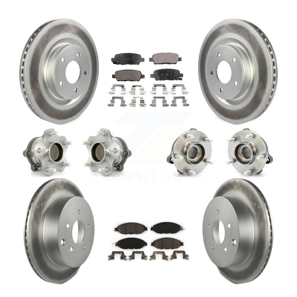 [Avant + Arrière] Kit d'ensemble roulement de roue et moyeu pour Nissan Pathfinder Murano INFINITI QX60 JX35 FWD KBB-112741