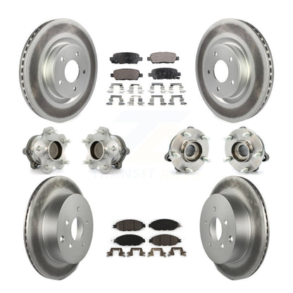[Avant + Arrière] Kit d'ensemble roulement de roue et moyeu pour Nissan Pathfinder Murano INFINITI QX60 JX35 FWD KBB-112741