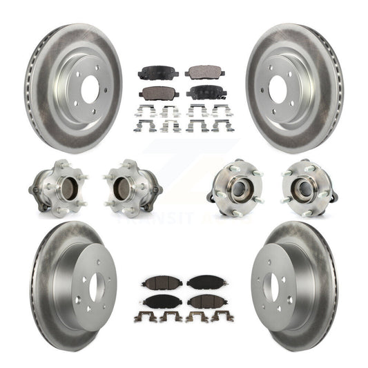 [Avant + Arrière] Kit d'ensemble roulement de roue et moyeu pour Nissan Pathfinder Murano INFINITI QX60 JX35 FWD KBB-112741