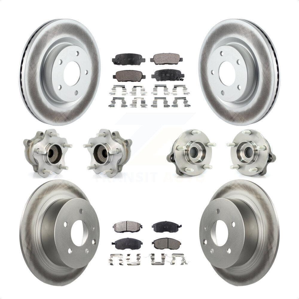 [Avant + Arrière] Kit d'ensemble roulement de roue et moyeu pour 2007 Nissan Altima 2.5L avec Non-ABS KBB-112743 par Transit Auto