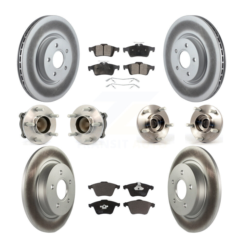 [Avant + Arrière] Kit d'ensemble roulement de roue et moyeu pour Volvo S40 C70 V50 avec 320mm Diameter Rotor KBB-112760