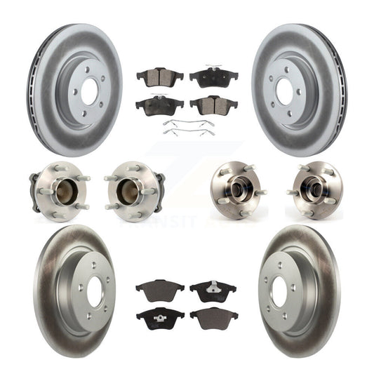 [Avant + Arrière] Kit d'ensemble roulement de roue et moyeu pour Volvo S40 C70 V50 avec 320mm Diameter Rotor KBB-112760