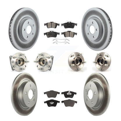 [Avant + Arrière] Kit d'ensemble roulement de roue et moyeu pour 2005-2010 Volvo S40 V50 avec 320mm Diameter Rotor AWD KBB-112762