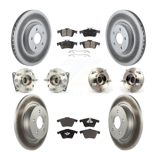 [Avant + Arrière] Kit d'ensemble roulement de roue et moyeu pour 2005-2010 Volvo S40 V50 avec 320mm Diameter Rotor AWD KBB-112762
