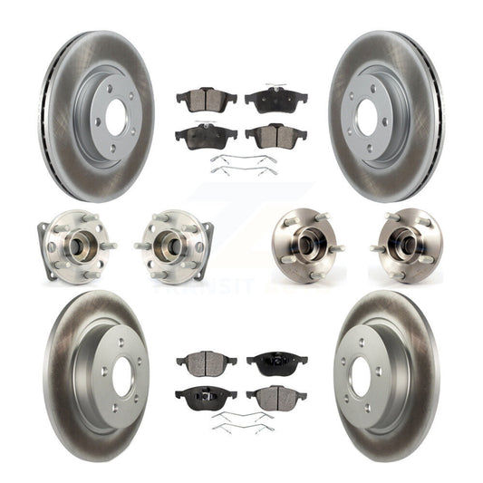 [Avant + Arrière] Kit d'ensemble roulement de roue et moyeu pour 2005-2010 Volvo S40 V50 avec 300mm Diameter Rotor AWD KBB-112763