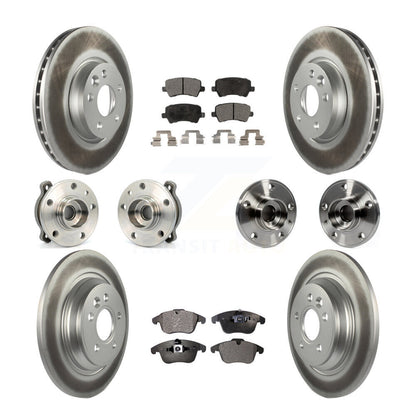 [Avant + Arrière] Kit d'ensemble roulement de roue et moyeu pour 2013-2014 Volvo S60 3.0L avec 300mm Diameter Rotor KBB-112765