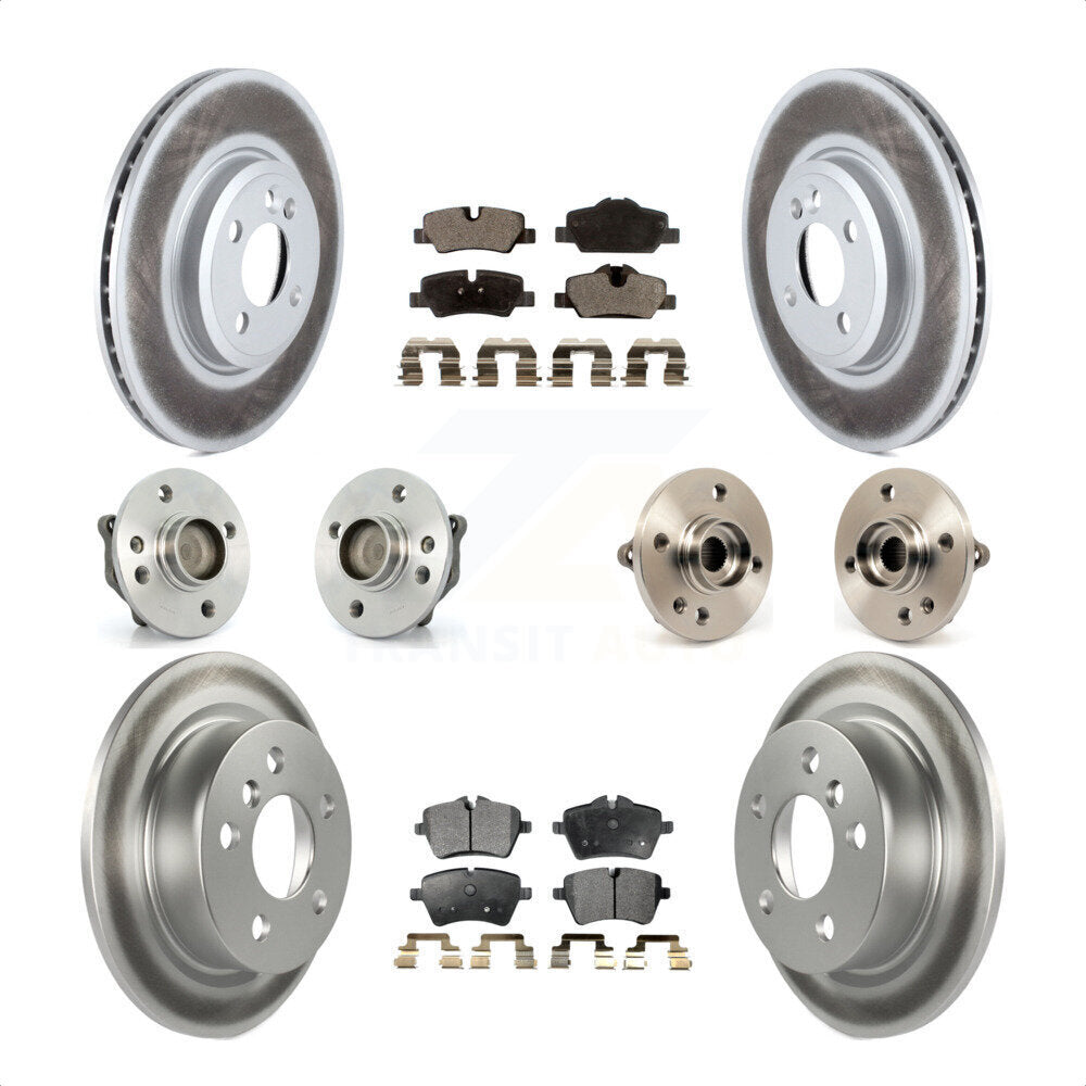 [Avant + Arrière] Kit d'ensemble roulement de roue et moyeu pour 2015 Mini Cooper Convertible avec 2.0L 1.5L avec 294mm Diameter Rotor KBB-112771 par Transit Auto