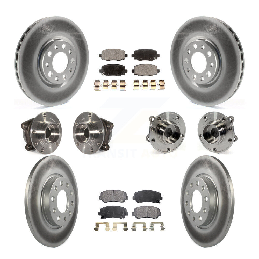 [Avant + Arrière] Kit d'ensemble roulement de roue et moyeu pour 2015-2017 Chrysler 200 AWD avec 305mm Diameter Rotor KBB-112791