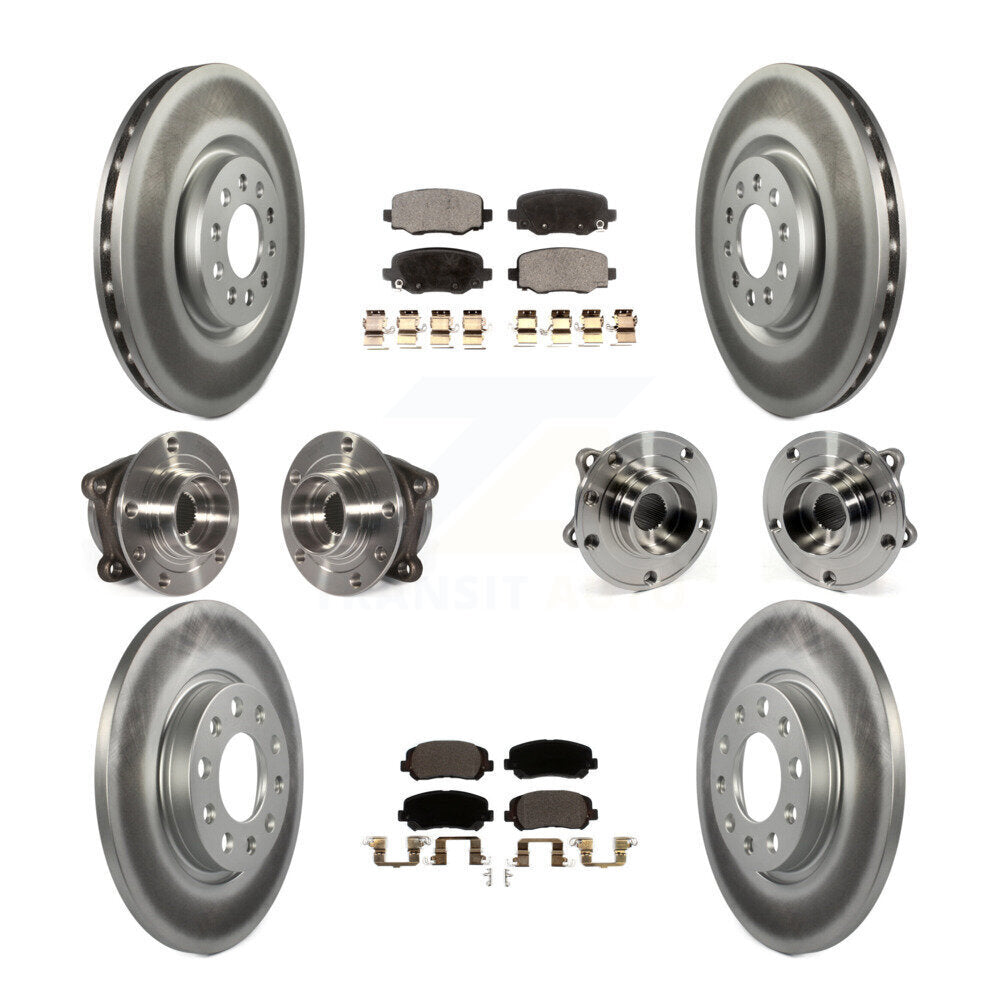 [Avant + Arrière] Kit d'ensemble roulement de roue et moyeu pour 2015-2017 Chrysler 200 AWD avec 330mm Diameter Rotor KBB-112792