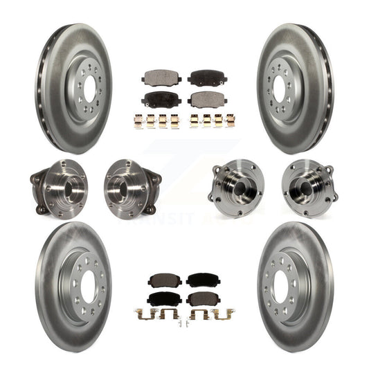 [Avant + Arrière] Kit d'ensemble roulement de roue et moyeu pour 2015-2017 Chrysler 200 AWD avec 330mm Diameter Rotor KBB-112792