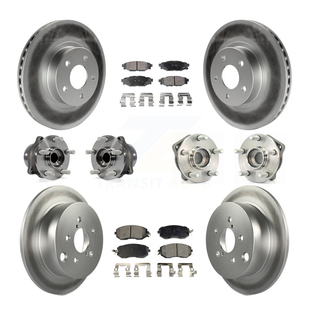 [Avant + Arrière] Kit d'ensemble roulement de roue et moyeu pour 2012-2013 Subaru Impreza Limited Base Premium KBB-112793