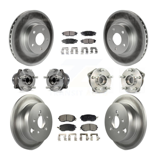 [Avant + Arrière] Kit d'ensemble roulement de roue et moyeu pour 2012-2013 Subaru Impreza Limited Base Premium KBB-112793