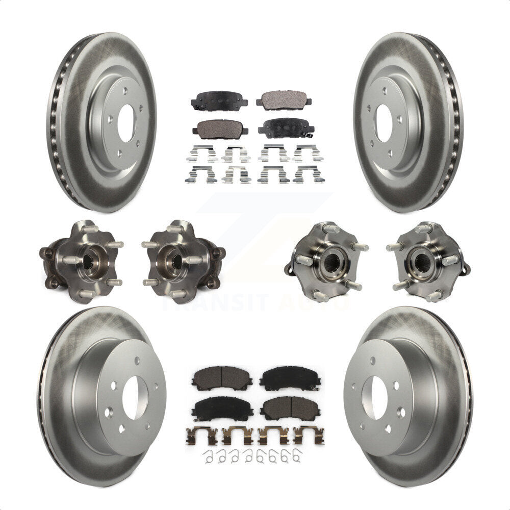 [Avant + Arrière] Kit d'ensemble roulement de roue et moyeu pour Nissan Rogue KBB-112809 par Transit Auto
