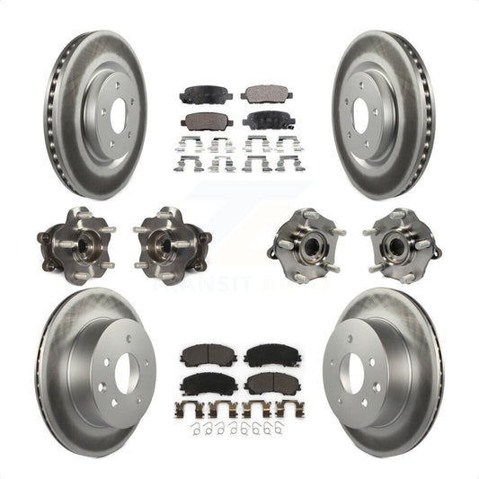[Avant + Arrière] Kit d'ensemble roulement de roue et moyeu pour Nissan Rogue KBB-112809 par Transit Auto