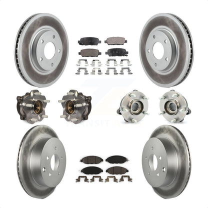 [Avant + Arrière] Kit d'ensemble roulement de roue et moyeu pour 2016 Nissan Pathfinder 4WD From 11 15 KBB-112813 par Transit Auto