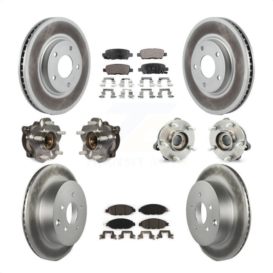 [Avant + Arrière] Kit d'ensemble roulement de roue et moyeu pour 2016 Nissan Pathfinder 4WD From 11 15 KBB-112813 par Transit Auto