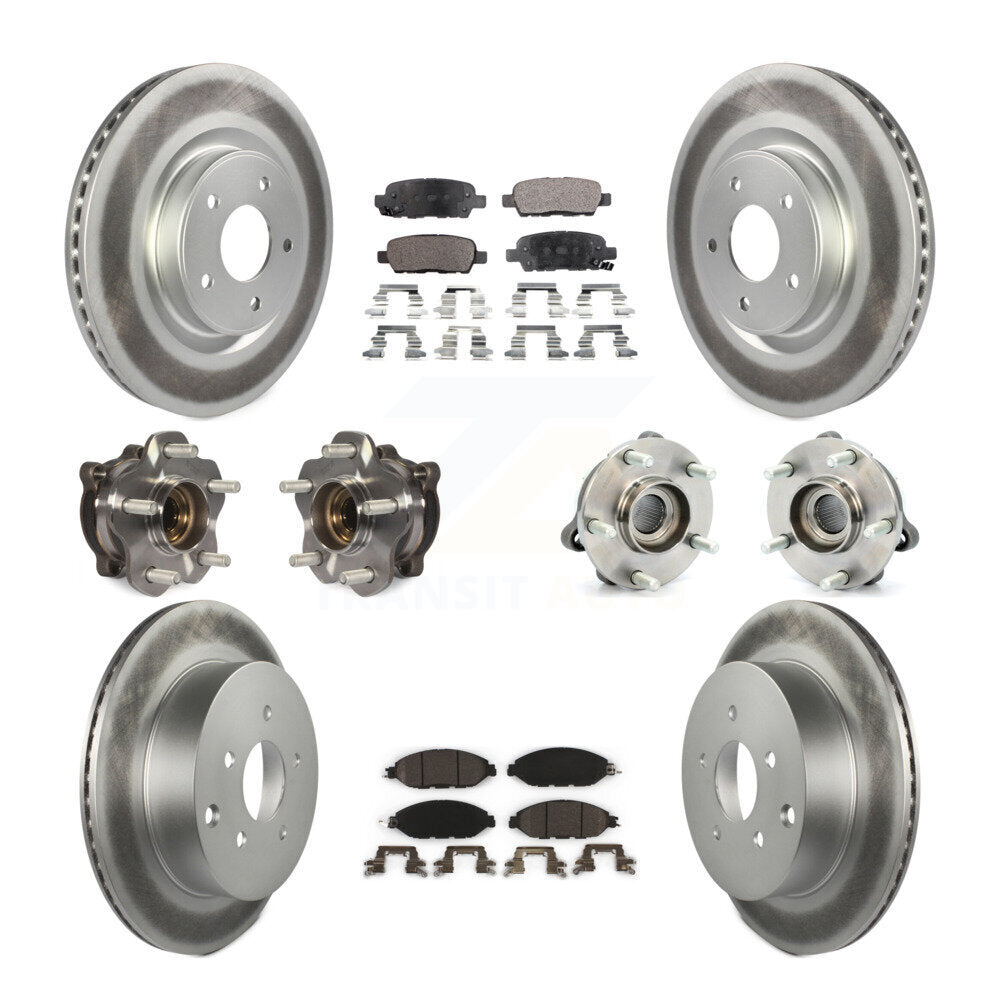 [Avant + Arrière] Kit d'ensemble roulement de roue et moyeu pour Nissan Pathfinder Murano INFINITI QX60 JX35 KBB-112814
