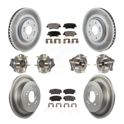 [Avant + Arrière] Kit d'ensemble roulement de roue et moyeu pour 2017-2021 Kia Sportage FWD avec Turbocharged avec Manual Parking KBB-112821