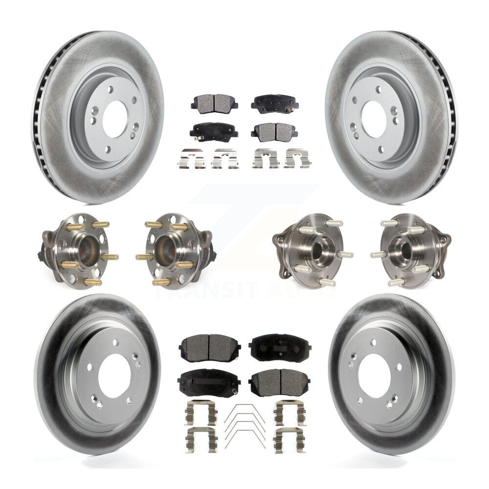 [Avant + Arrière] Kit d'ensemble roulement de roue et moyeu pour 2016 Hyundai Sonata GAS engine avec Electric Parking KBB-112823