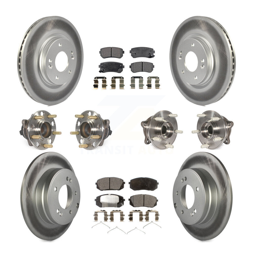 [Avant + Arrière] Kit d'ensemble roulement de roue et moyeu pour 2015-2016 Hyundai Sonata GAS engine avec Manual Parking KBB-112826