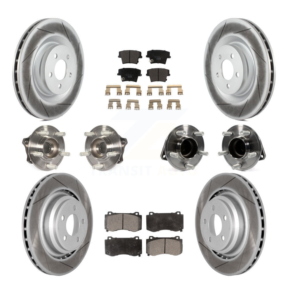 [Avant + Arrière] Kit d'ensemble roulement de roue et moyeu pour 2015 Dodge Charger R T Scat Pack avec RWD 6.4L KBB-112839