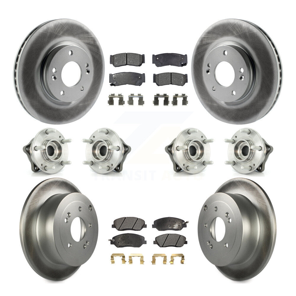 [Avant + Arrière] Kit d'ensemble roulement de roue et moyeu pour 2007-2009 Hyundai Santa Fe AWD KBB-112868