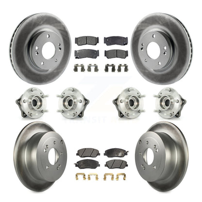 [Avant + Arrière] Kit d'ensemble roulement de roue et moyeu pour 2007-2009 Hyundai Santa Fe AWD KBB-112868