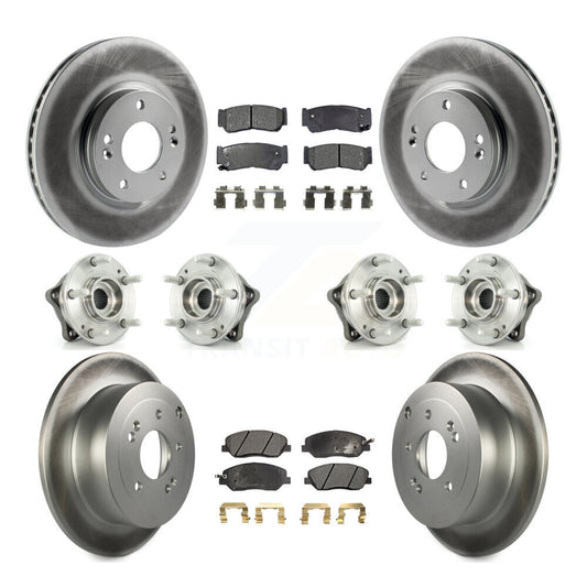 [Avant + Arrière] Kit d'ensemble roulement de roue et moyeu pour 2007-2009 Hyundai Santa Fe AWD KBB-112868